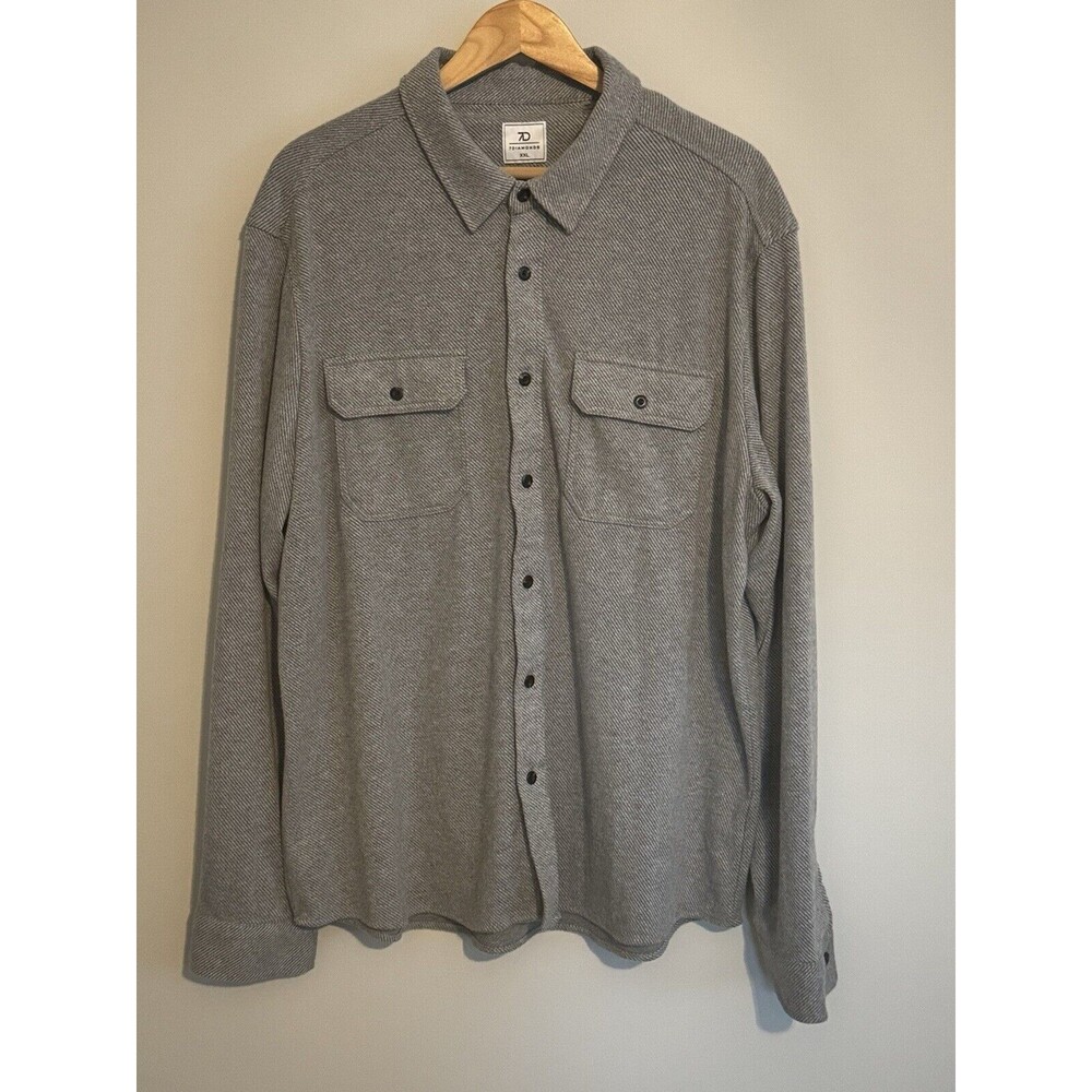 7 Diamonds Generation Flannel Shirt Mens XXL Charcoal Gray Soft Weave 7D